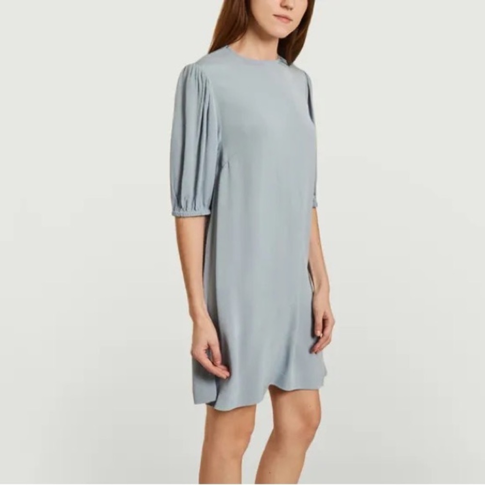 Samsoe samsoe‎ Aram 3/4 sleeve dress dusty blue